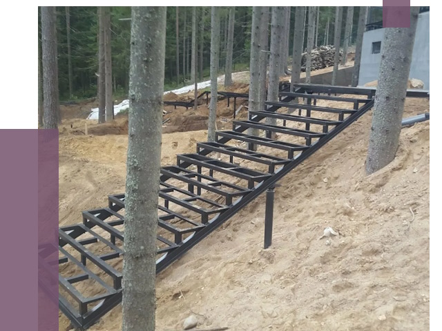 Монтаж металлических лестниц в Кизилюрте от 13682 руб. 