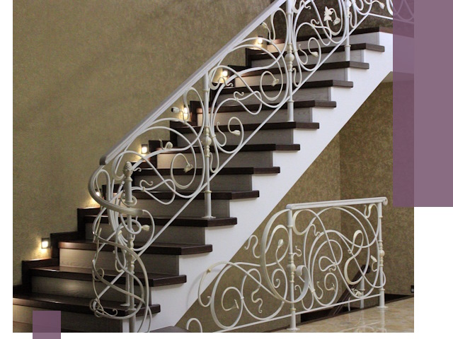Кованые лестницы под ключ в Кизилюрте — изготовление и монтаж