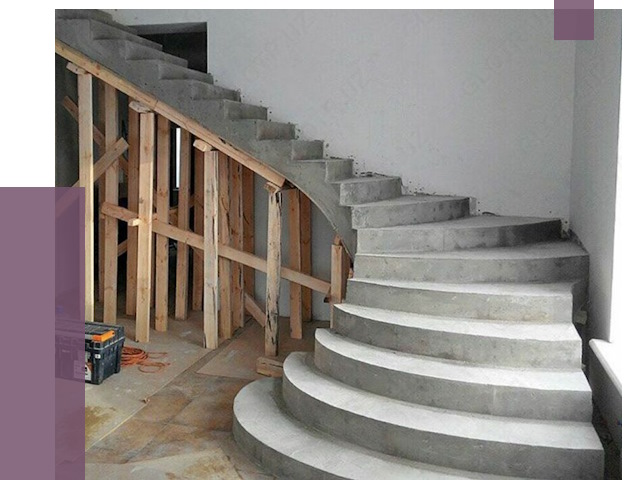 Изготовление бетонных лестниц под ключ в Кизилюрте от 20136 руб. | ПРОЛЁТ-Кзт