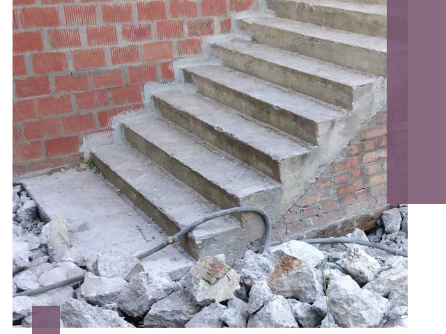 Демонтаж бетонных лестниц в Кизилюрте: быстро и безопасно