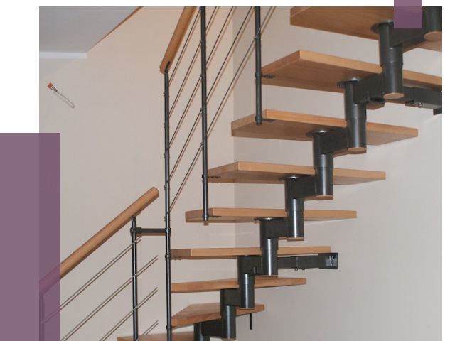 Изготовление модульных лестниц в Кизилюрте от 11617 руб. 