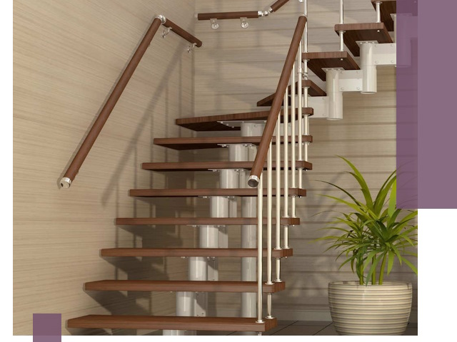 Изготовление модульных лестниц под ключ в Кизилюрте