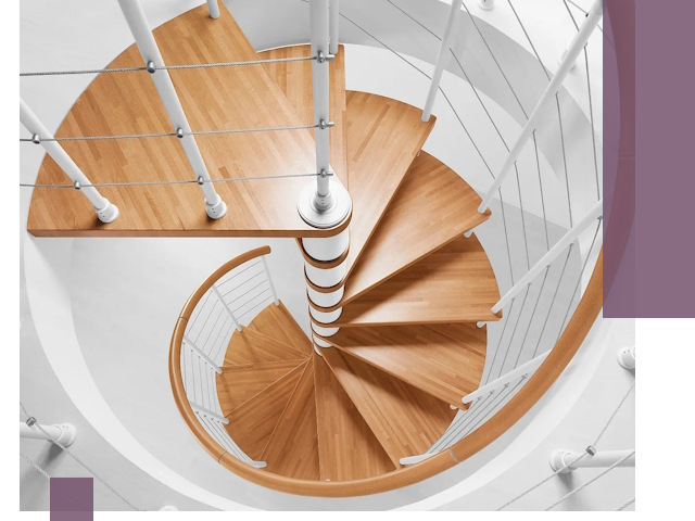 Изготовление винтовых лестниц под ключ в Кизилюрте