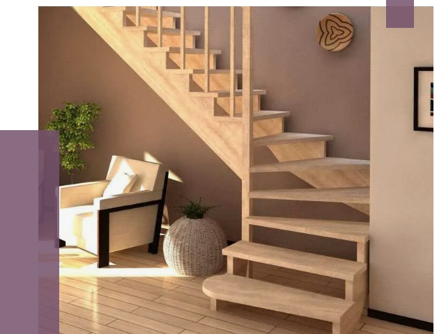 Изготовление Г-образных лестниц в Кизилюрте от 19103 руб. 