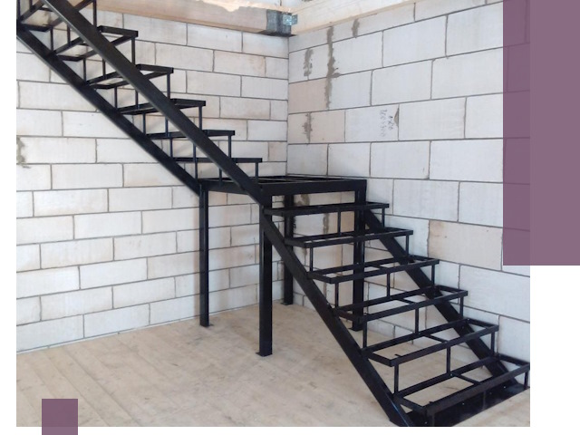 Лестницы на металлокаркасе под ключ в Кизилюрте — изготовление и монтаж