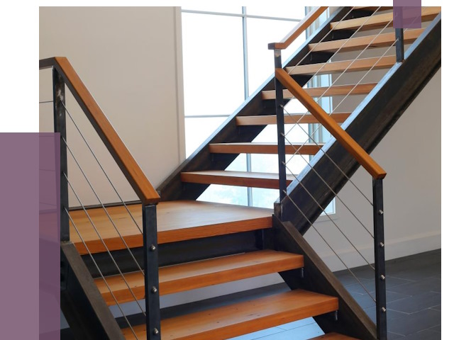 Изготовление лестниц на металлокаркасе в Кизилюрте от 19103 руб. | ПРОЛЁТ-Кзт