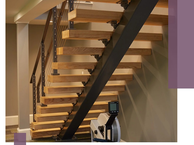 Лестницы на монокосоурах под ключ в Кизилюрте - изготовление и монтаж