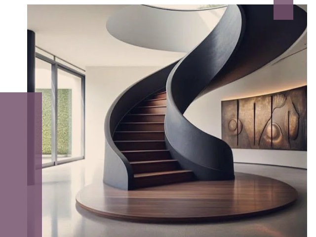 Элитные лестницы под заказ в Кизилюрте от 191031 руб. — ПРОЛЁТ-Кзт