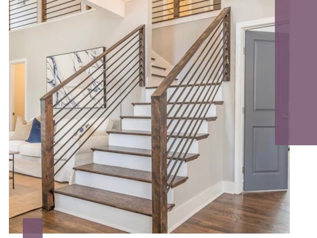 Лестницы для коттеджа под ключ в Кизилюрте — изготовление и монтаж