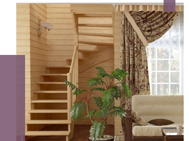 Лестницы для дачи в Кизилюрте от 76671 руб.  | ПРОЛЁТ-Кзт