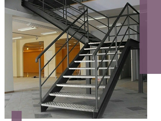 Лестницы для офиса в Кизилюрте: изготовление, монтаж, демонтаж