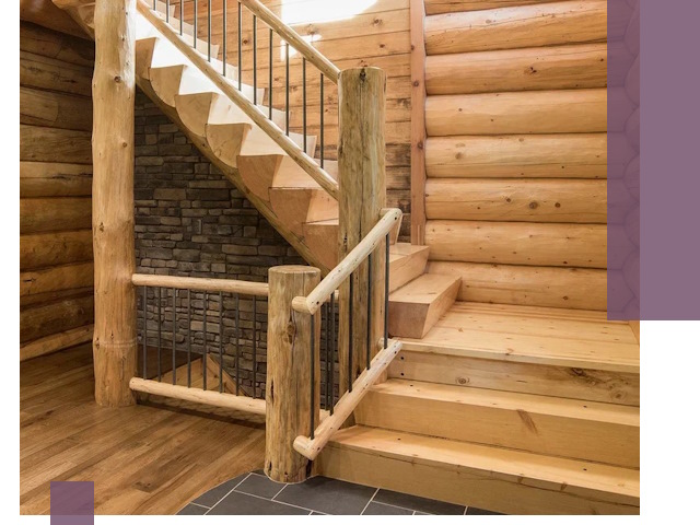 Лестницы в баню под заказ и профессиональный монтаж в Кизилюрте