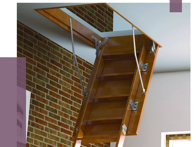 Установка чердачной лестницы в Кизилюрте от 7899 руб. | ПРОЛЁТ-Кзт