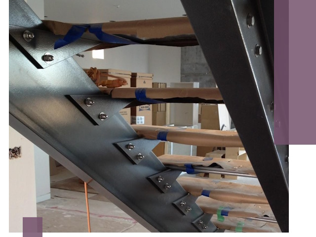 Усиление лестничных конструкций и усиление опор в Кизилюрте