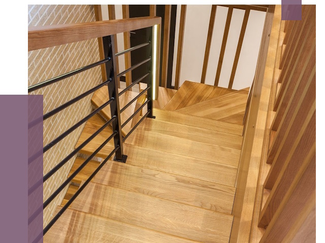 Лестницы из ясеня в Кизилюрте под ключ от 10119 руб. 