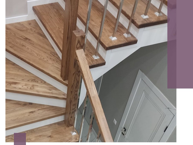 Обшивка металлических лестниц под ключ в Кизилюрте