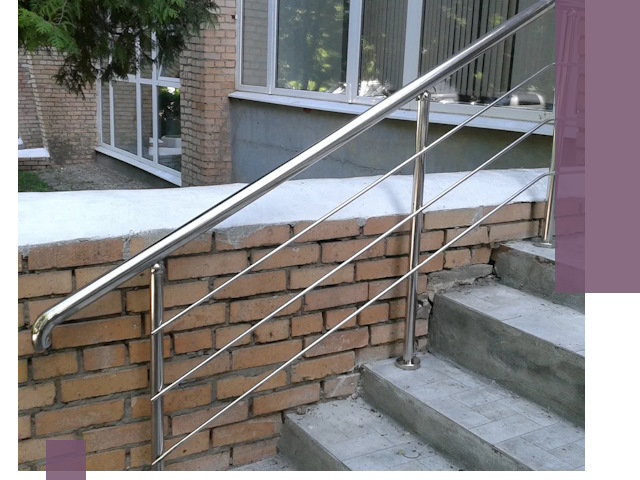 Перила из нержавеющей стали высокого качества в Кизилюрте