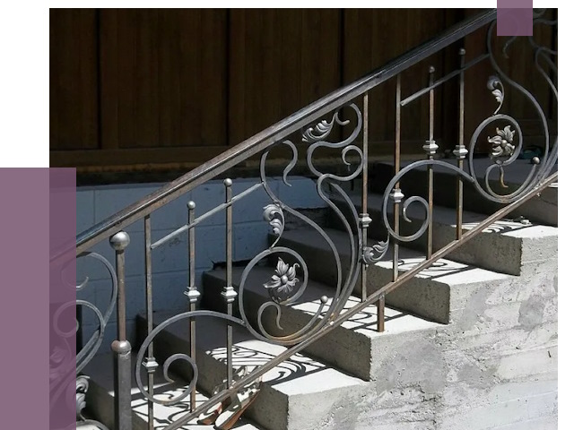 Кованые перила в Кизилюрте от 8777 руб. под ключ — качество от ПРОЛЁТ-Кзт