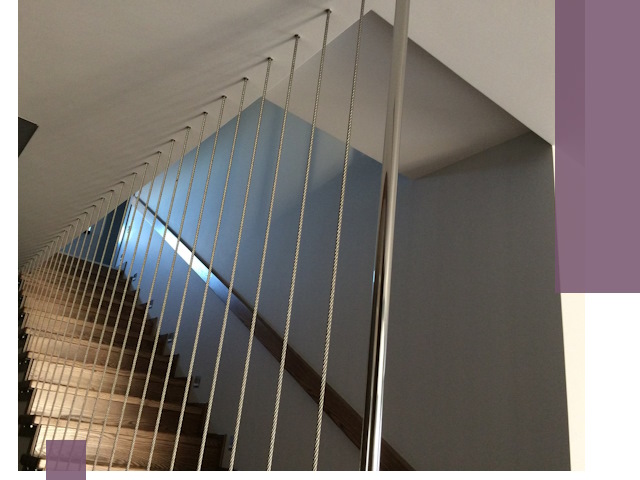 Тросовые перила под ключ в Кизилюрте — производство и монтаж