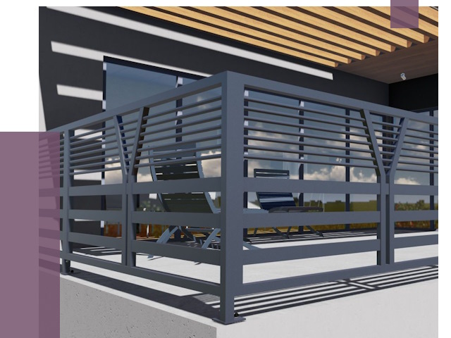 Изготовление балконных ограждений в Кизилюрте от 10842 руб. | ПРОЛЁТ-Кзт