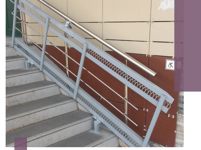 Изготовление откидных пандусов под ключ в Кизилюрте