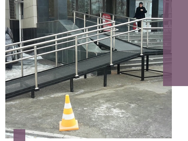 Стационарные пандусы под ключ в Кизилюрте — изготовление и монтаж