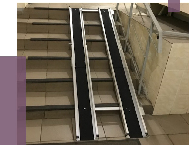 Установка пандуса в подъезд в Кизилюрте от 8054 руб. под ключ | ПРОЛЁТ-Кзт