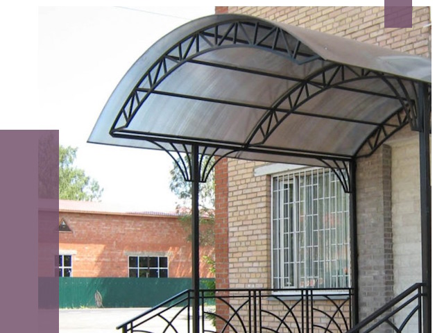 Металлические навесы и козырьки в Кизилюрте от 12908 руб.