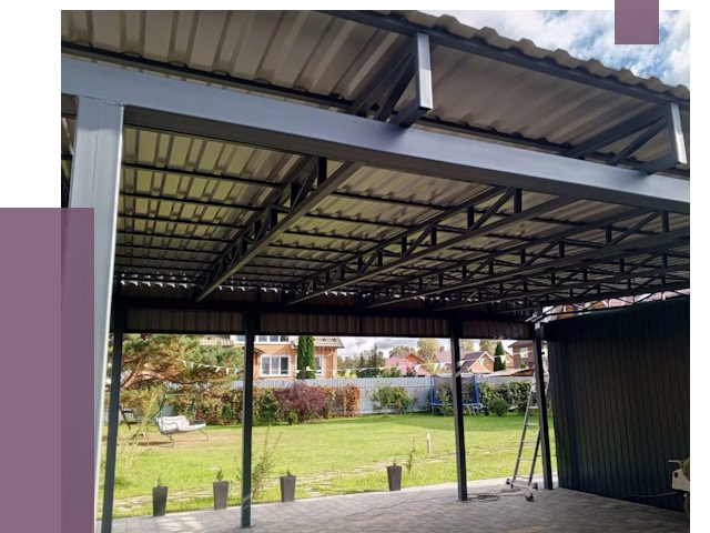 Монтаж навесов в Кизилюрте от 7435 руб. — установка навеса | ПРОЛЁТ-Кзт