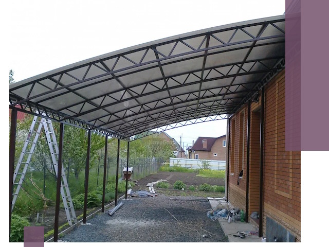 Профессиональный монтаж навесов под ключ в Кизилюрте