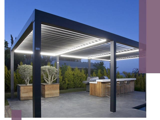 Навесы отдельно стоящие под ключ в Кизилюрте из металла и поликарбоната