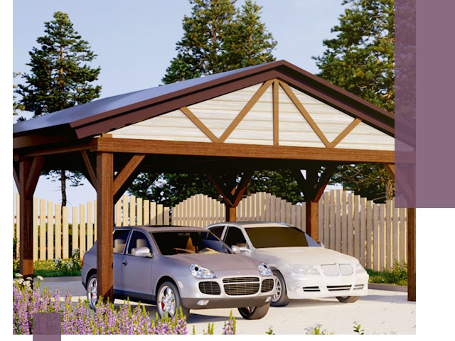 Навесы для автомобиля в Кизилюрте — изготовление и монтаж