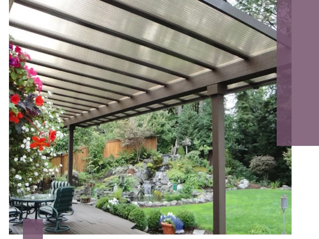 Навесы из поликарбоната под ключ в Кизилюрте быстро и надёжно