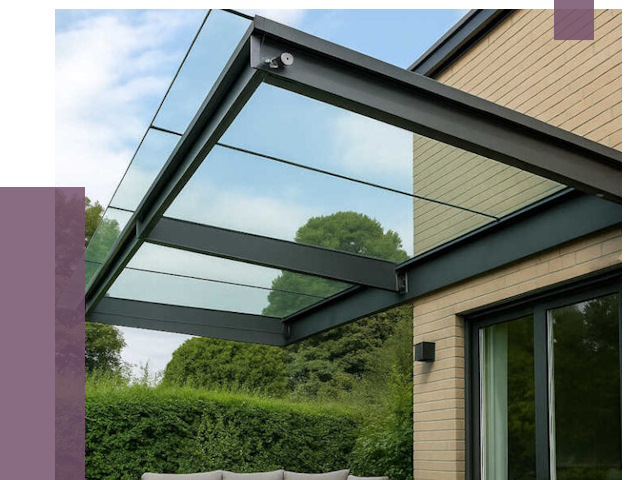 Стеклянные навесы и козырьки в Кизилюрте от 12391 руб.