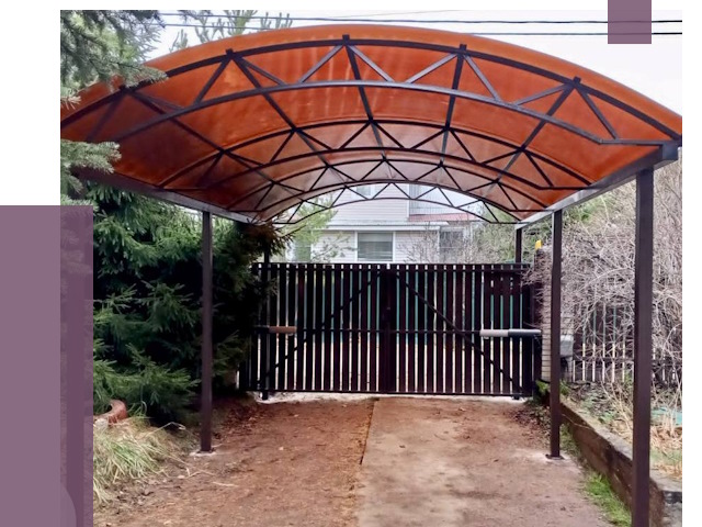 Арочные навесы в Кизилюрте от 12856 руб. — изготовление и монтаж | ПРОЛЁТ-Кзт