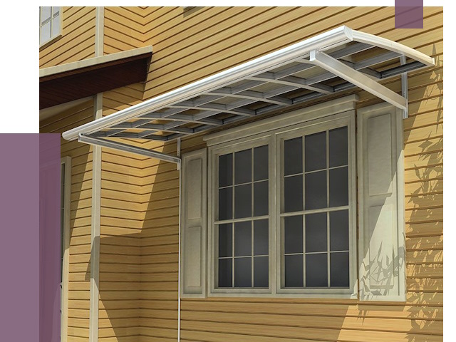 Козырьки над окнами в Кизилюрте от 7693 руб. — монтаж, покупки | ПРОЛЁТ-Кзт