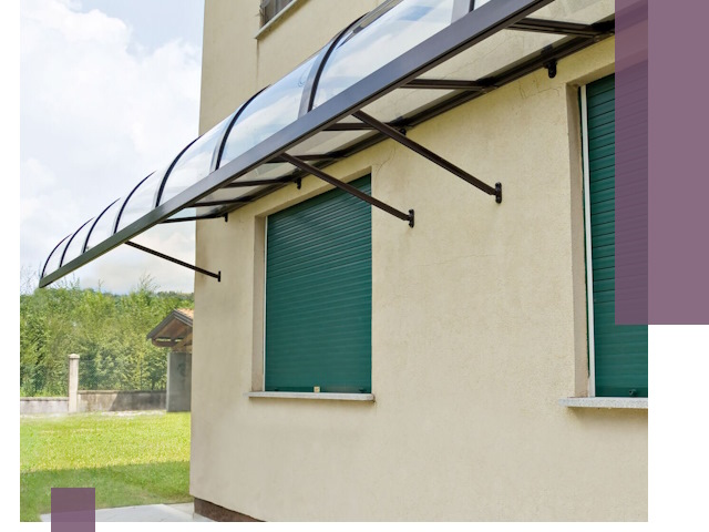 Козырьки над окнами в Кизилюрте — изготовление и монтаж по выгоде