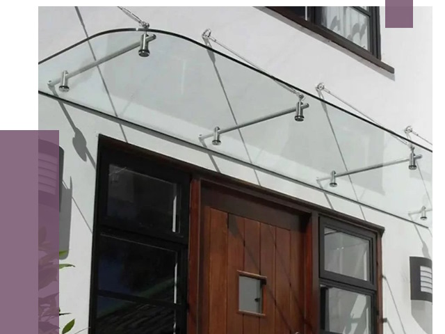 Стеклянные козырьки в Кизилюрте от 19103 руб. | ПРОЛЁТ-Кзт