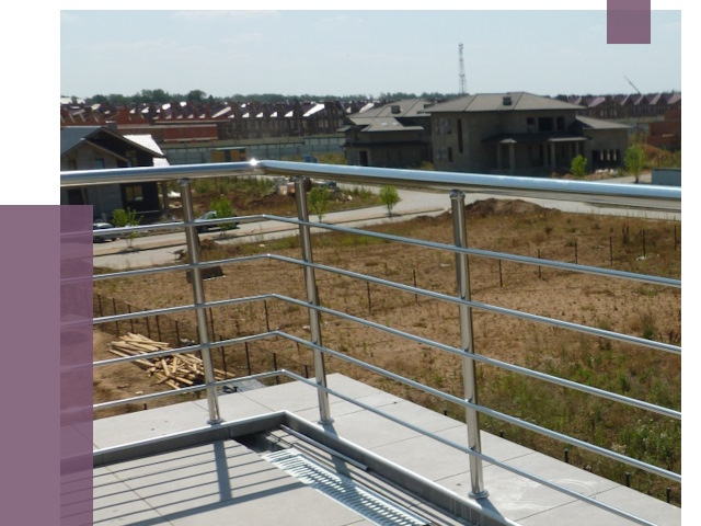 Парапеты из нержавеющей стали в Кизилюрте от 8054 руб. за м² | ПРОЛЁТ-Кзт