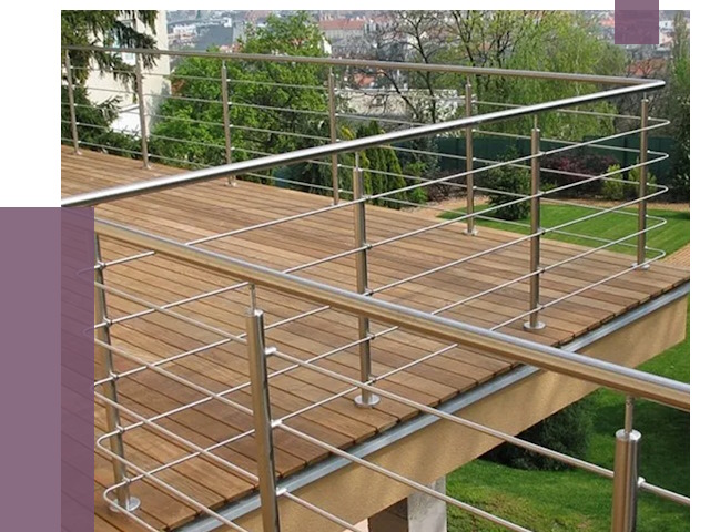 Алюминиевые парапеты в Кизилюрте под ключ от 7848 руб. 