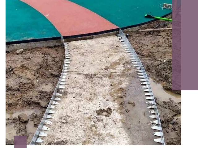 Металлические бордюры для дорожек в Кизилюрте — монтаж и изготовление