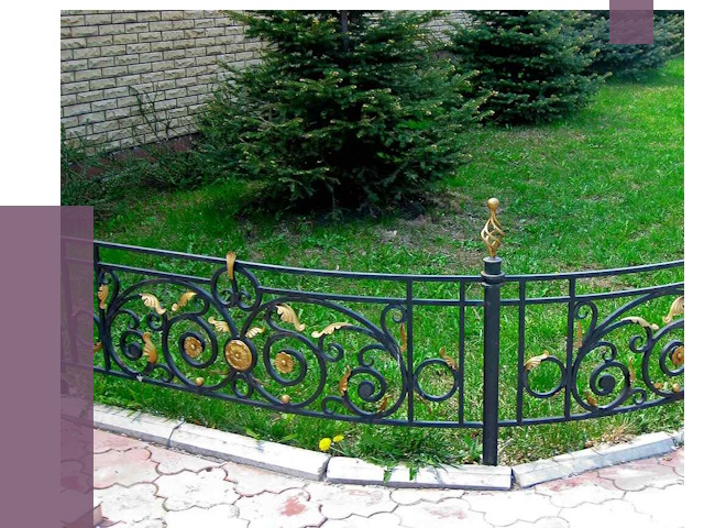 Кованые газонные ограждения в Кизилюрте от 7693 руб. — ПРОЛЁТ-Кзт