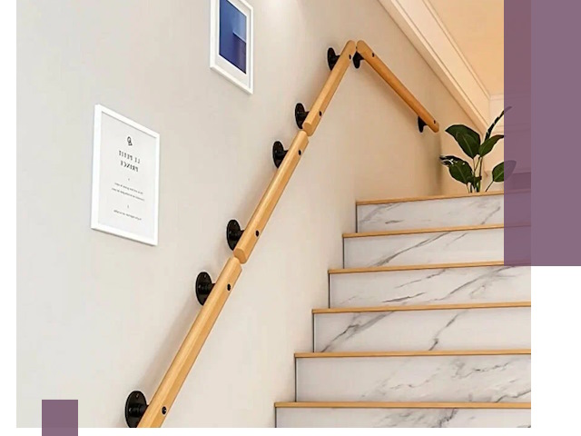 Поручни металлические и деревянные под ключ в Кизилюрте