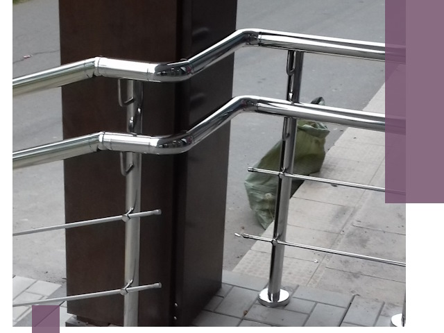 Монтаж поручней из нержавеющей стали в Кизилюрте качественно и быстро